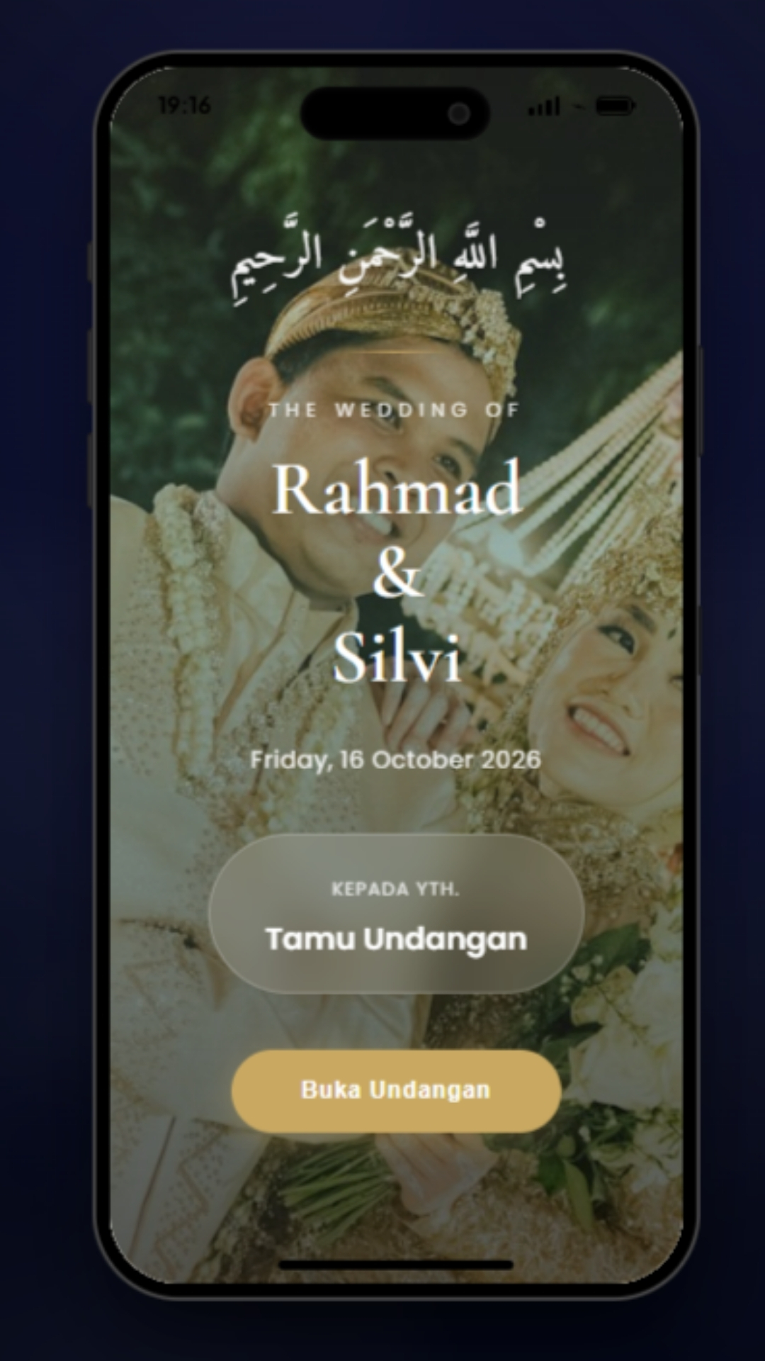 Tema undangan pernikahan digital Barakah Love