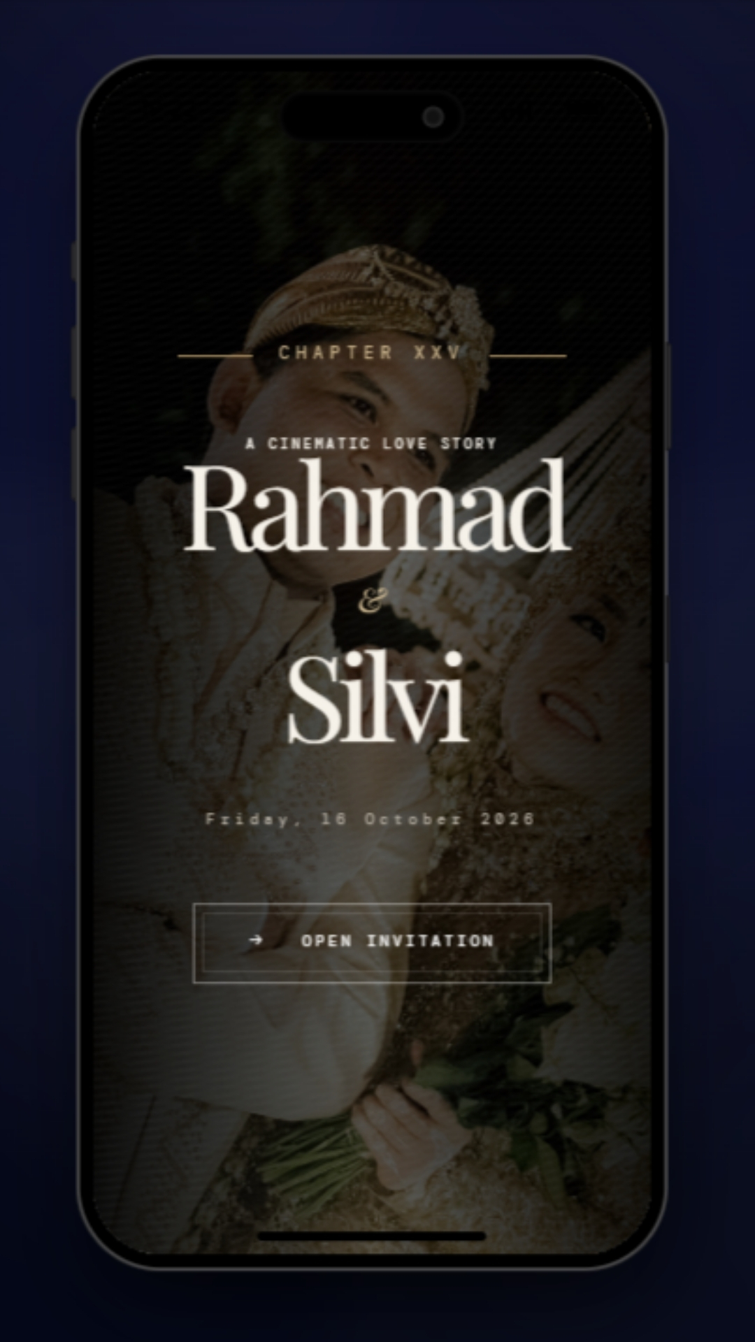 Tema CHAPTER XXV A CINEMATIC LOVE STORY — undangan digital Wedding & Pernikahan