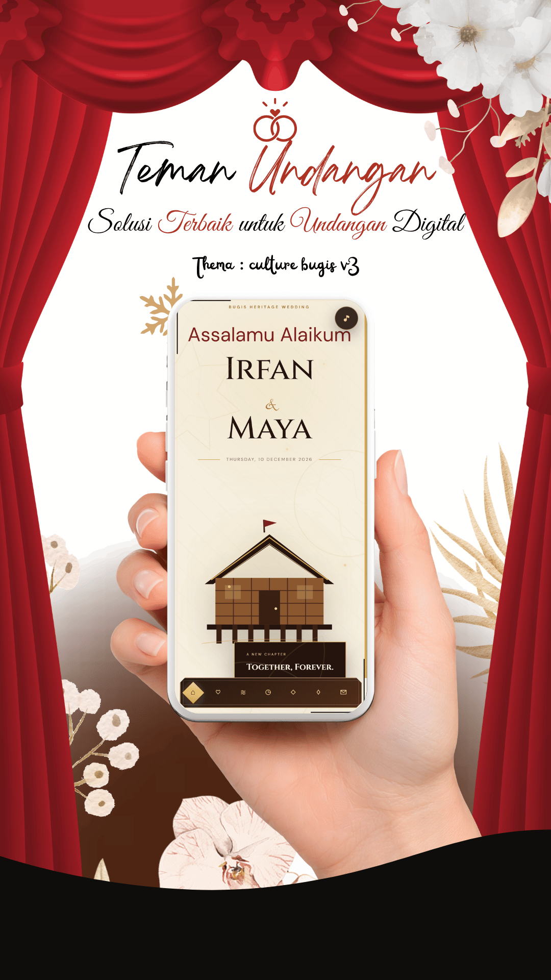 Tema culture bugis v3 — undangan digital Adat & Tradisional