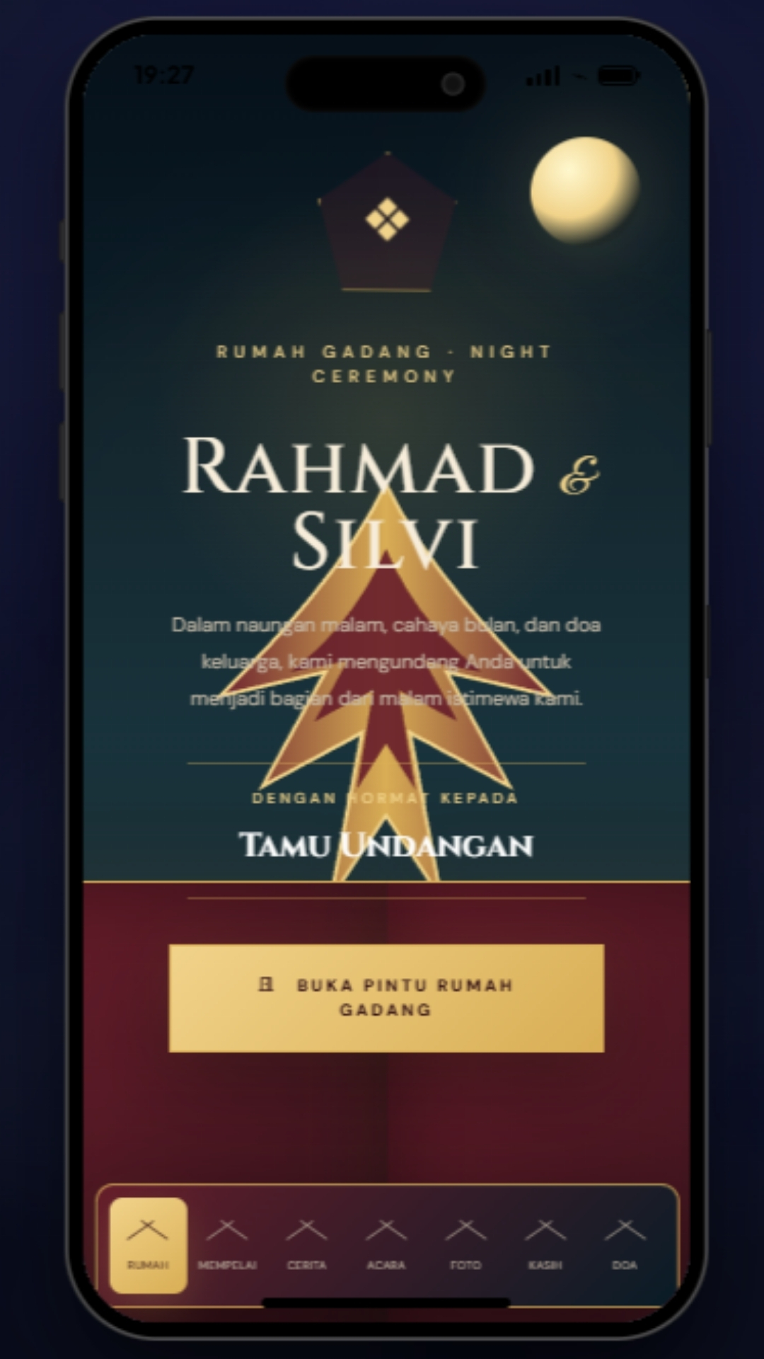 Tema Culture minangkabau v2 — undangan digital Adat & Tradisional