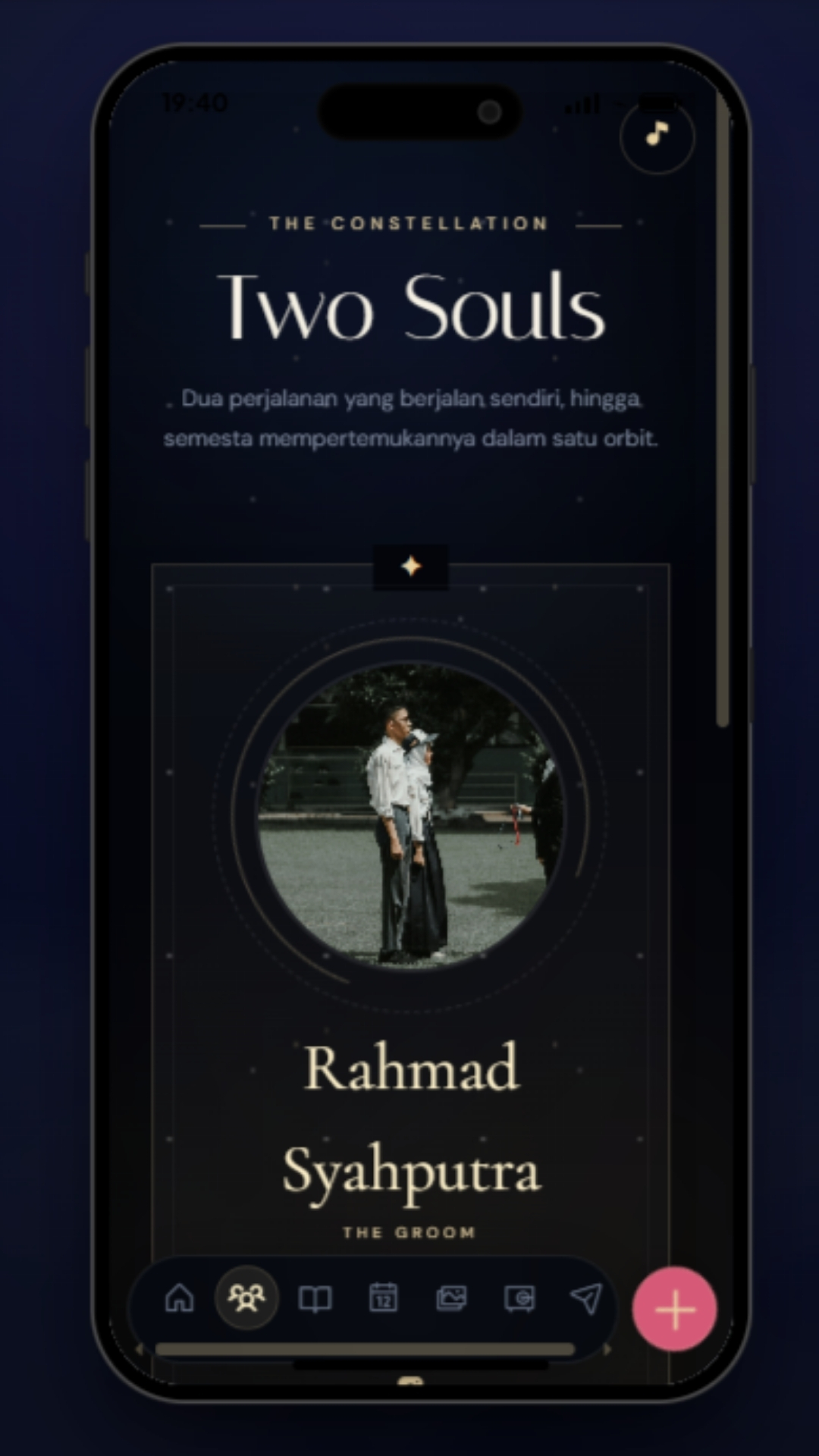Tema NOCTURNE ECLAT — undangan digital Wedding & Pernikahan