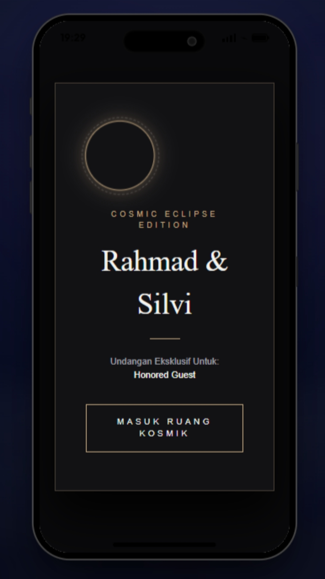 Tema Eclipse Maison — undangan digital Wedding & Pernikahan