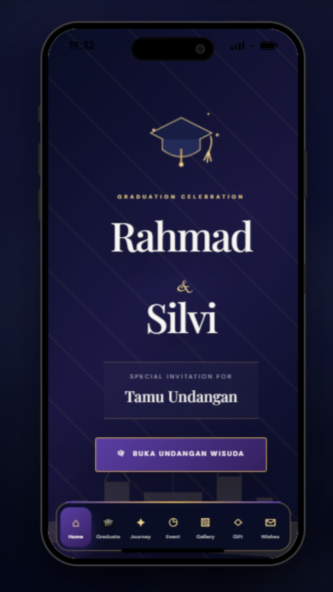Tema graduation — undangan digital Wedding & Pernikahan