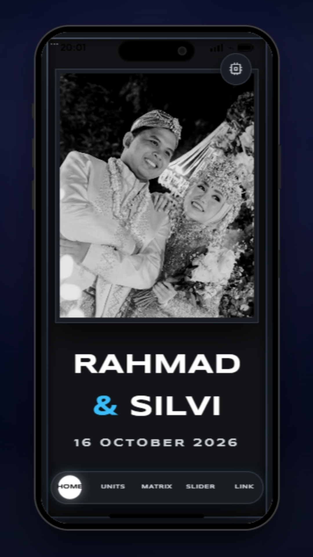 Tema Titanium Luxe — undangan digital Wedding & Pernikahan